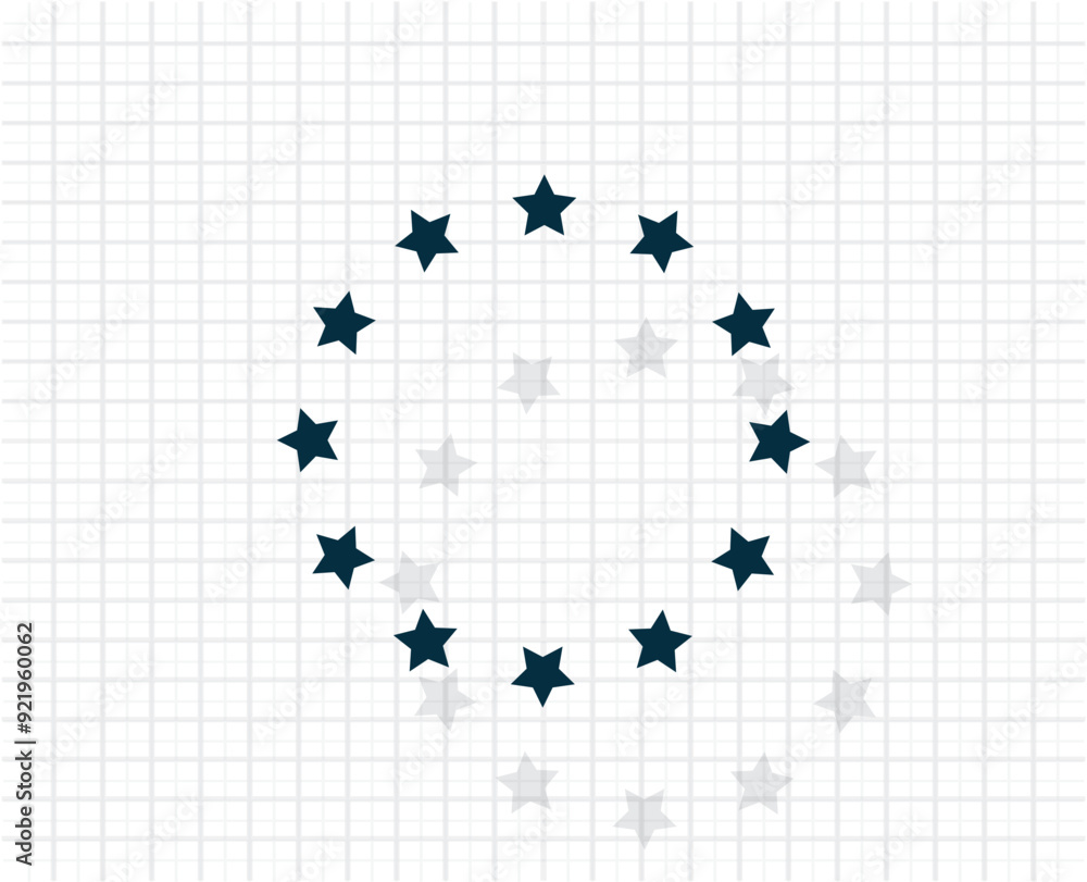 Aufkleber vector dark color icon with shadow on light checkered background