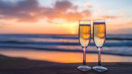 Sunset Serenade: A Toast to Tranquil Moments