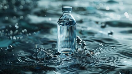 water splash isolated on white background