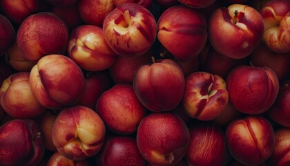 Background of ripe juicy nectarines