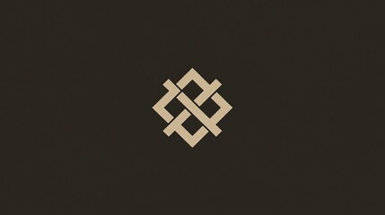 Fototapeta premium A clean and simple logo for a financial institution, with strong typography and a classic symbol. The design reflects stability, trust, and professionalism.