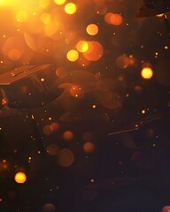 Bokeh background with graduation cap. conveying happiness or achievement