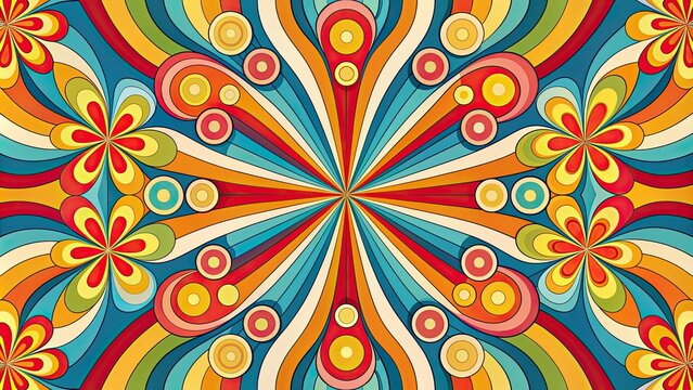Retro inspired groovy background with colorful graphic prints perfect for 60s and 70s vibes, retro, groovy, background, 60s