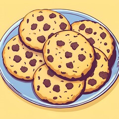 Cute Anime Style Cookies - Perfect for Cafes, Bakeries, and Whimsical Dessert Decor
