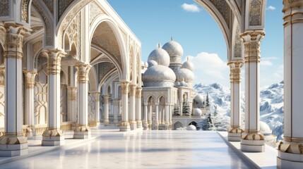 Fototapeta premium Elements of ancient architecture of central asia