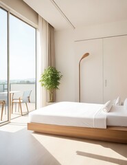 bedroom interior with bed