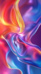 Naklejka premium Abstract colorful fluid background flowing in a wave pattern