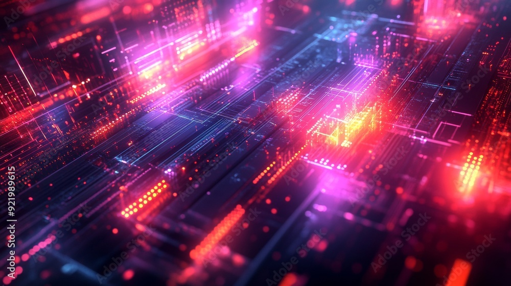 Poster cognitive circuitry. the abstract landscape of artificial intelligence