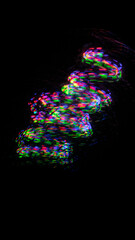 Holographic Waves Futuristic Story Overlay Background Neon Glow Sci-Fi 