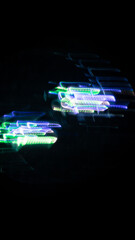 Futuristic Story Overlay Background Neon Glow Sci-Fi