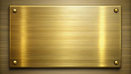 Brushed brass plate with elegant and modern finish, brass, plate, metal, shiny, brushed, texture, elegant, modern