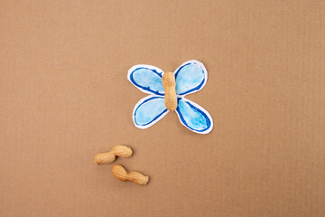 making paper craft butterflies, stamp, paint tubes, recycling concept, easy craft for kids, DIY, tutorial
