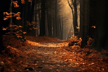 Obraz premium Autumn backdrop landscape outdoors nature.