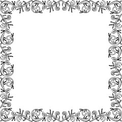 decorative corner frame.  Vector illustration. Decorative element.