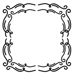 Vintage elegant frames collection. Decorative vintage frames for design. Decorative ornament border frames
