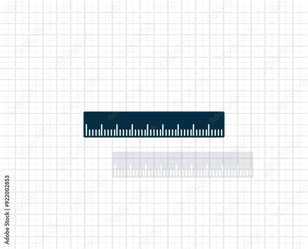 Poster vector dark color icon with shadow on light checkered background