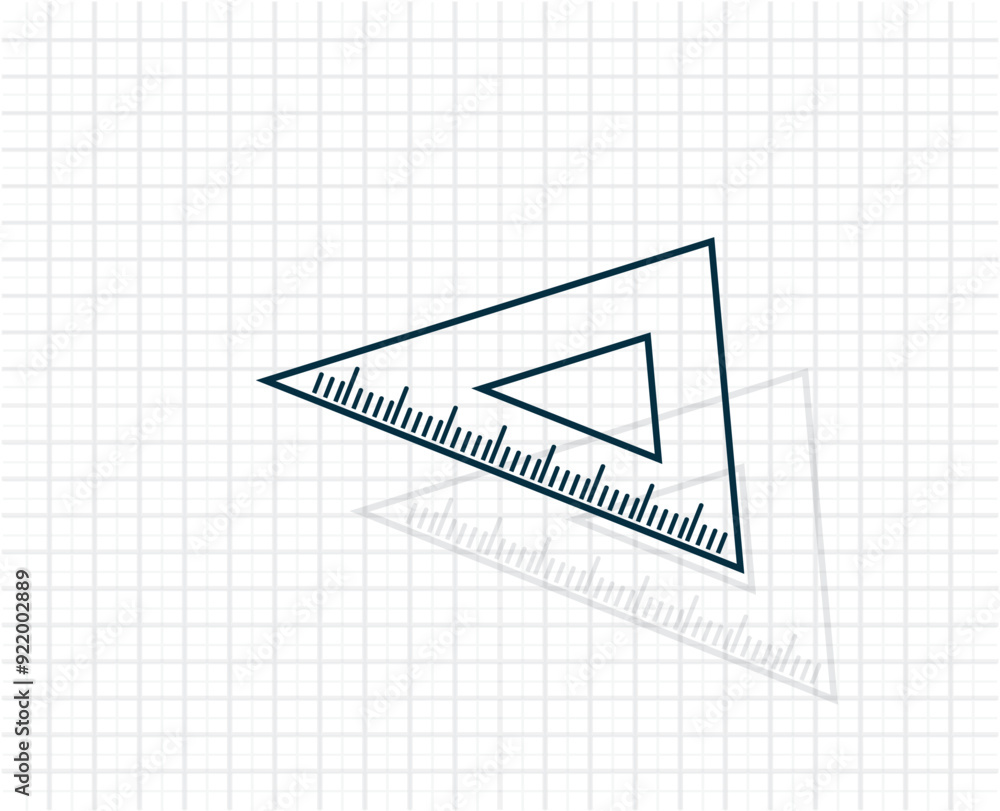Poster vector dark color icon with shadow on light checkered background