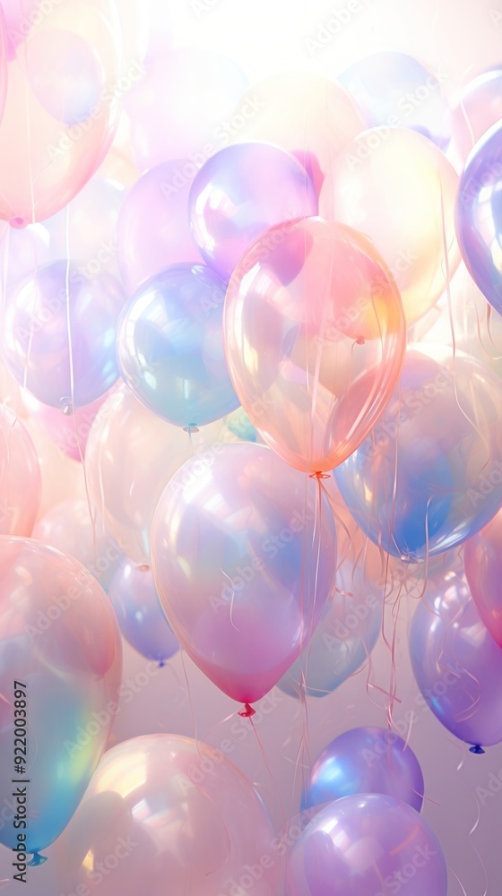 Canvas Prints balloons party backgrounds celebration. .