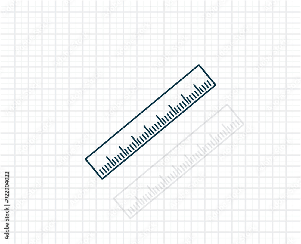 Poster vector dark color icon with shadow on light checkered background