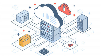 a cloud storage system with multiple layers of security, including encryption, access controls, and secure login processes.