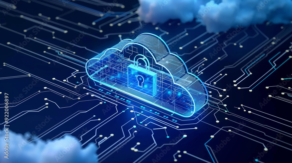 Poster a cloud storage system with multiple layers of security, including encryption, access controls, and 