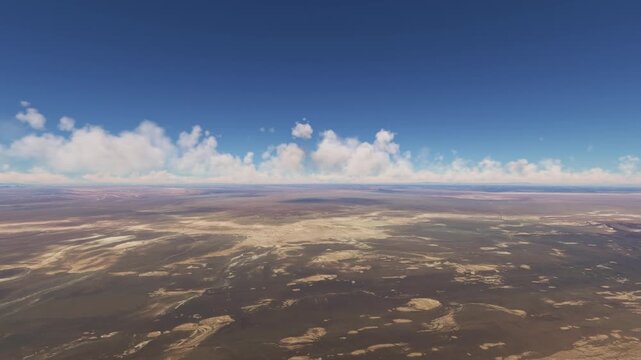 Aerial drone view of Dasht-e Lut Desert in Kerman. Iran