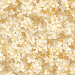 アニメ風のクリーム色のライラックのテクスチャパターン