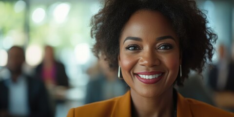 Fototapeta premium Happy Woman With Big Smile