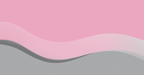 Fototapeta premium Elegant pastel pink abstract background with light grey pinkish waves