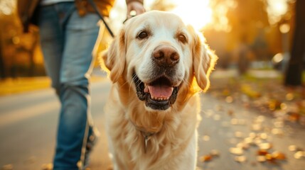 Walking the Dog: Routine of walking pets to ensure they receive exercise, enjoy outdoor exposure, and maintain overall physical and emotional health.
