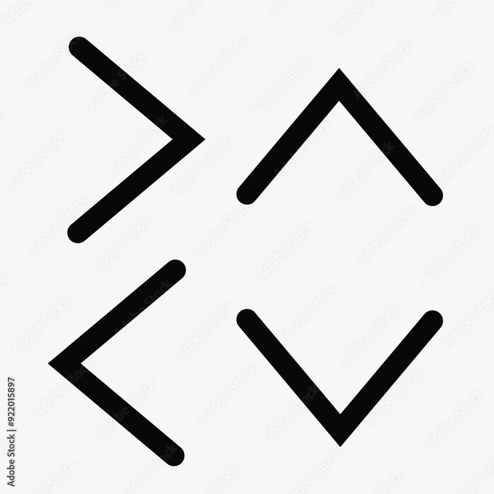 Poster arrow icon set - comprehensive collection of directional arrows, modern flat design, high-resolution