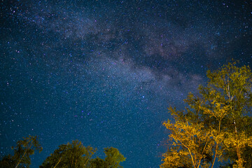 山で見る星空と天の川