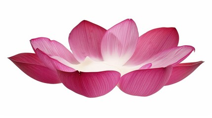 Serene Lotus Petal Symmetry in Pink and White Harmony