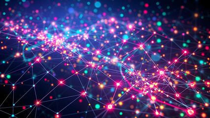 Fototapeta premium abstract background with glowing lights