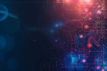 Obraz premium Abstract Virtual Technology Circuit Board Concept Background