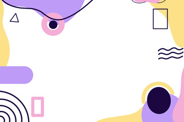 Geometric abstract background in pastel colors with a minimalist theme