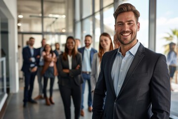 Team of business professionals who have inherited their enterprise, full of enthusiasm and determination to drive it forward in the modern era.