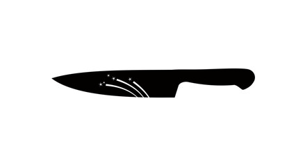 knife sharpening, black isolated silhouette