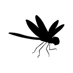 Dragonfly icon vector. Insect illustration sign. Butterfly symbol or logo.