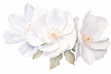 Fototapeta premium White elegant flower wedding blossom petal plant.