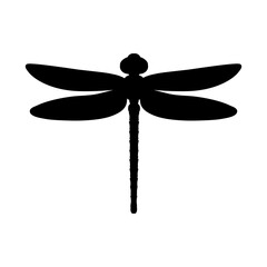 Dragonfly icon vector. Insect illustration sign. Butterfly symbol or logo.