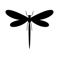 Dragonfly icon vector. Insect illustration sign. Butterfly symbol or logo.