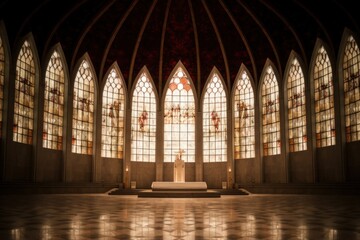 PNG Stained glass wall architecture building worship.