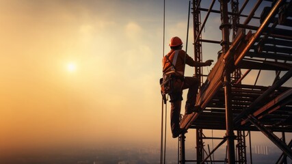 Construction engineer protection working worker.