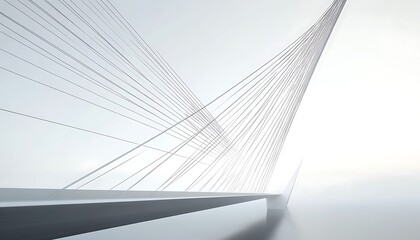 Obraz premium Abstract Bridge Design - Minimalist Perspective