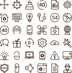 a set of icons for a website
