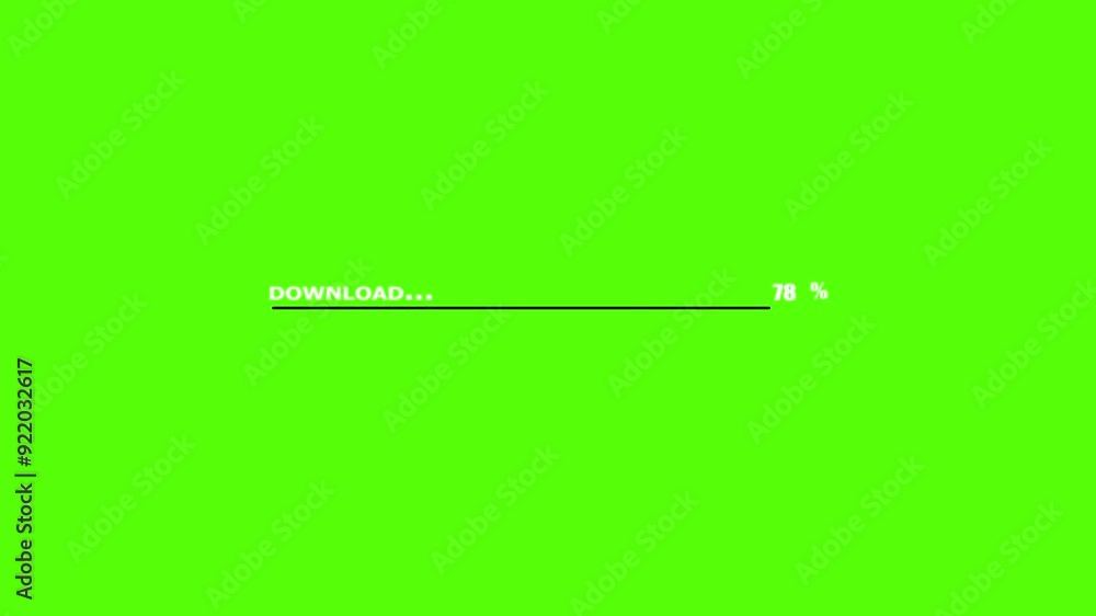 Poster loading bar downloading progress animation