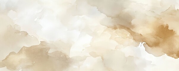 Fototapeta premium Abstract beige watercolor background creating artistic effect
