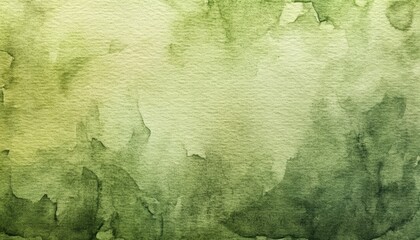 Soft green watercolor texture with blended shades and abstract patterns