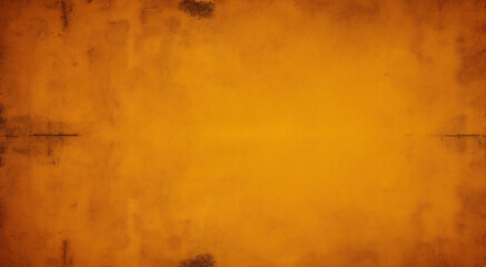 Yellow grunge texture. Abstract dark yellow background with scratches and cracks	